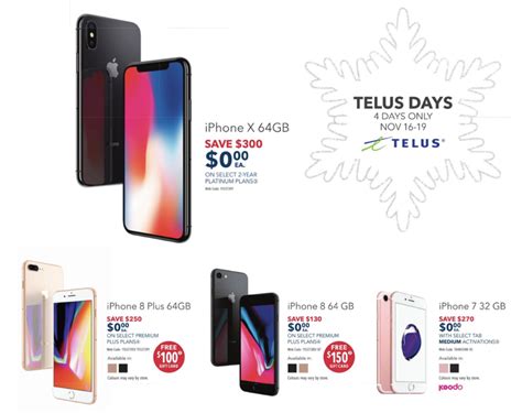 Best Buy Early Black Friday Deals Telus 0 Iphone X 0 Iphone 8 Plus