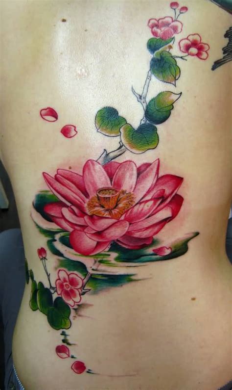 47 Lotus In Water Tattoos And Designs