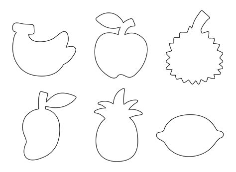 Printable Fruit Templates