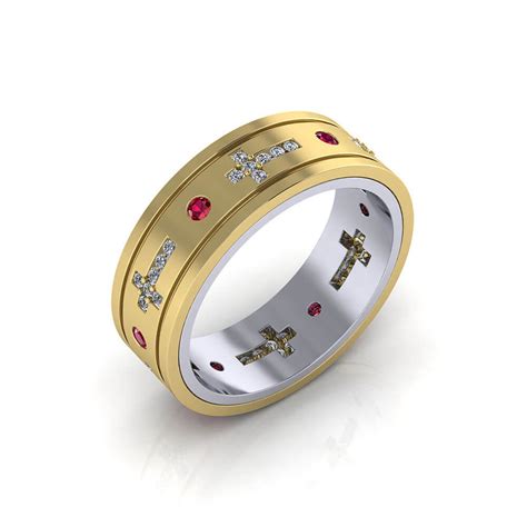 Mens Cross Wedding Band Jewelry Designs