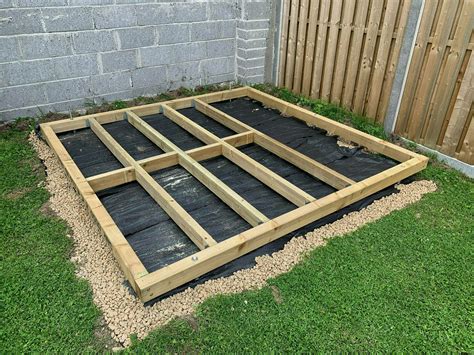 DIY Garden Shed Build Part 1 Foundations And Base Diarmuid Ie