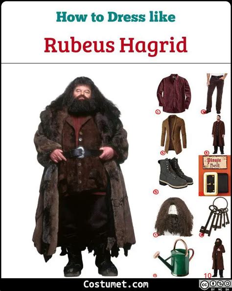 Fashion Unisex Costumes Rubeus Hagrid Cosplay Costume Hogwarts Giant
