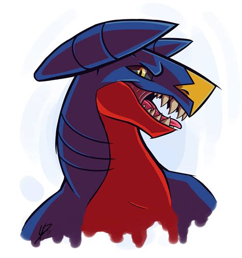 Download Closed-up Garchomp Fanart Wallpaper | Wallpapers.com