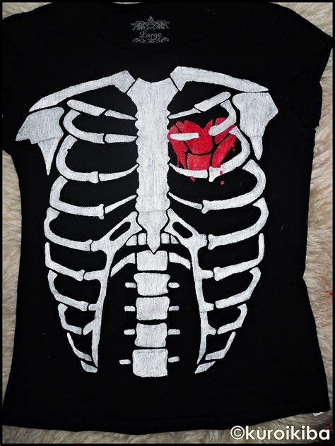 Giant cardboard letters for home decor. skeleton shirt | Skeleton shirt, Skeleton clothes, Rib cage shirts