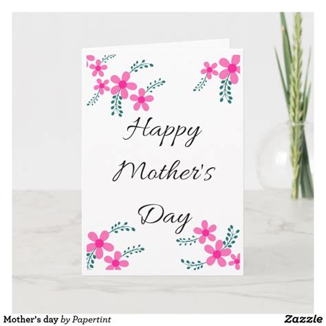 Mothers Day Card Zazzle Mothers Day Greeting Cards Mothers Day Diy Mothers Day Cards