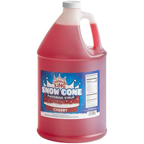Cherry Snow Cone Syrup 1 Gallon Webstaurantstore