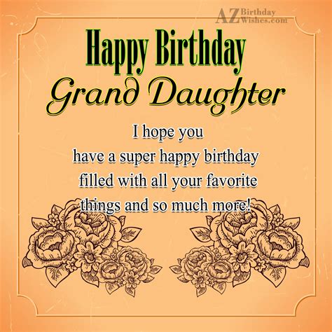 Granddaughter Birthday Card Granddaughter Sending Loving Wishes For A Birthday Card