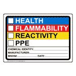 Health Flammability Reactivity Safety Signs From ComplianceSigns Com