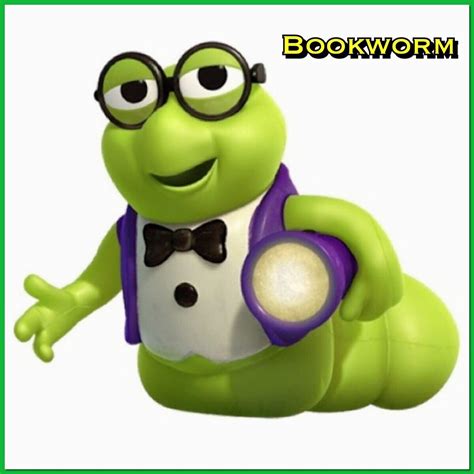 Bookworm A Green Toy Worm With A Built In Flashlight Who Wears Glasses He Keeps A Library Of