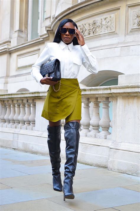 15 Thigh High Boot Outfits We Re Re Creating Who What Wear