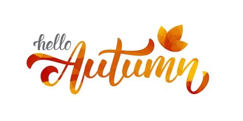 Premium Vector Hello Autumn Background Design