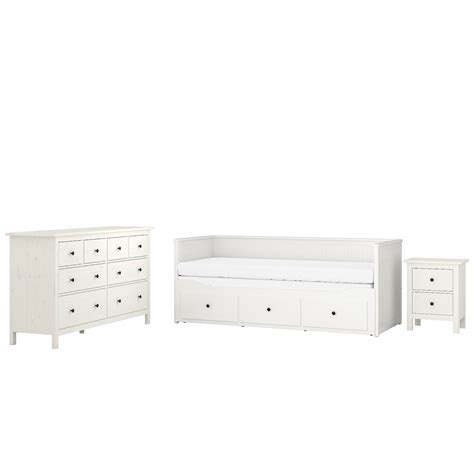 Hemnes Bedroom Furniture Set Of 3 White Stain Twin Ikea Ca
