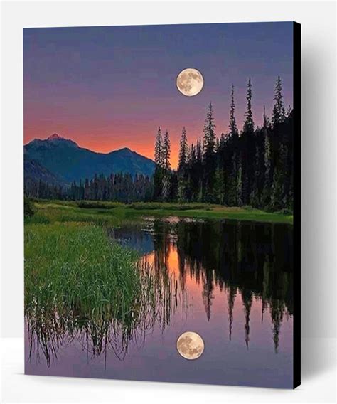 Beautiful Moon Reflect New Paint By Numbers Paint By Numbers Pro