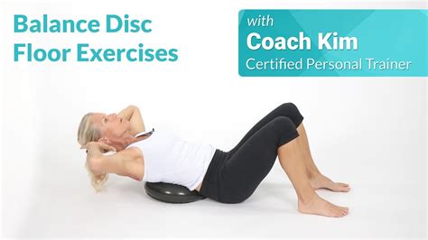 5 Minute Core Exercises Using A Balance Disc Youtube