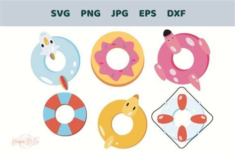 Floating Around Pool Floats Svg Bundle Graphic By Harpernco · Creative