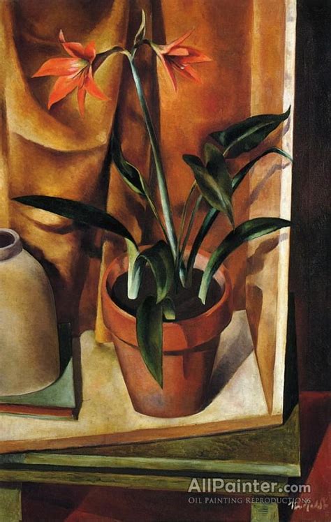 Courtesy archives of american art, smithsonian institution. Bror Julius Olsson (b.j.o.) Nordfeldt Fire Lilies In A Clay Pot Oil Painting Reproductions for ...