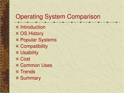 Ppt Comparing Operating Systems Powerpoint Presentation Free