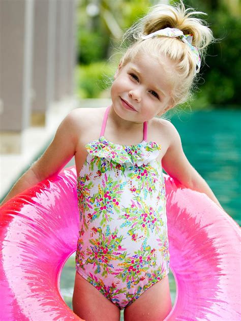 Escargot Springtime Halter Toddler Girls One Piece Swimsuit