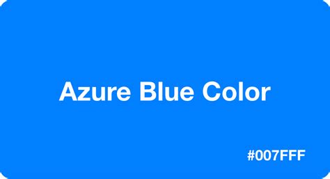 Azure Blue Color Best Practices Color Codes Palettes And More