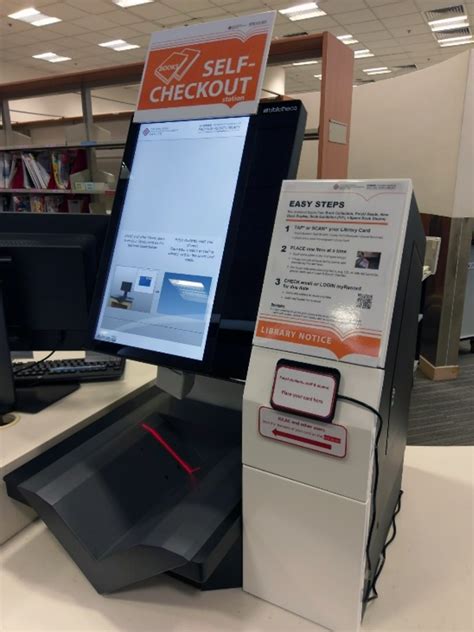 Self Checkout Station For Books Available Now Pao Yue Kong Library