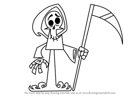 Learn How To Draw Grim Reaper From Kids Next Door
