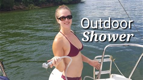 Ep 23 Outdoor Shower On A Sailboat Youtube