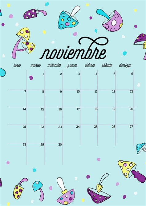 Milowcostblog Calendario De Noviembre Imprimible Y Fondo