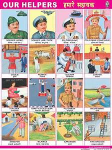 Pictorial Chart Our Helpers Big Chart Indian Book