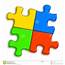 Combined Multi Color Puzzle Stock Illustration  Of