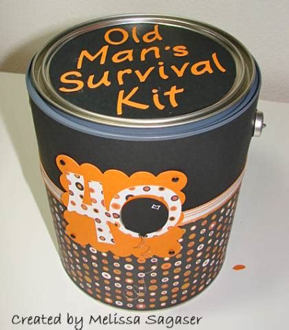 Gifts for elderly can be so difficult to pick out! Old Man's Survival Kit by stampcrazy1 - at Splitcoaststampers