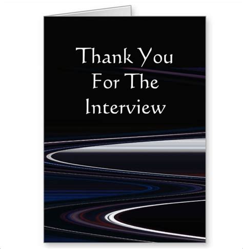 8 Interview Thank You Cards Free Printable Psd Eps Format Download