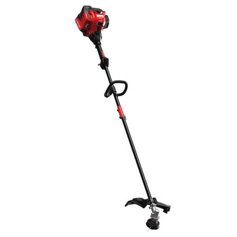 Troy Bilt 25 Cc Gas 2 Stroke Straight Shaft Trimmer With Attachment