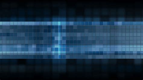 Dark Blue Pixelated Squares Mosaic Web Animated Banner Design Seamless