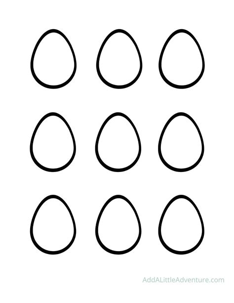 Egg Shape Templates For Easter Add A Little Adventure