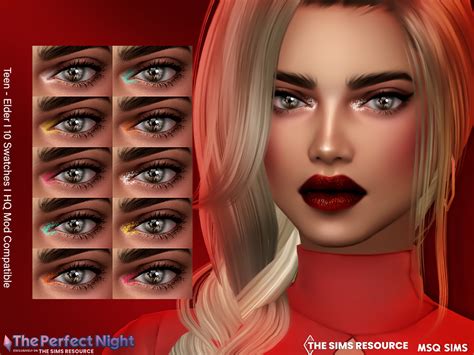 Nightlife Eye Highlighter From Msq Sims Sims 4 Downloads