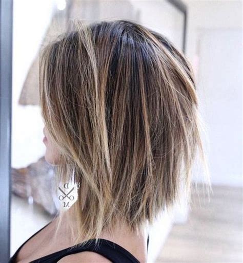 25 The Best Straight Rounded Lob Hairstyles With Chunky Razored Layers