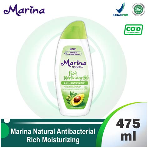 Marina Hand And Body Lotion Natural Nourished And Healthy 475ml Lazada