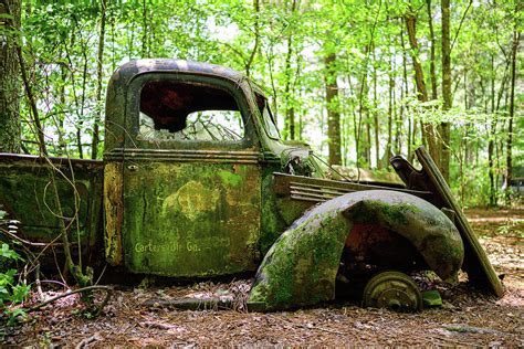 Old Abandoned Truck In The Woods Photograph By Jason Giorgetti Pixels
