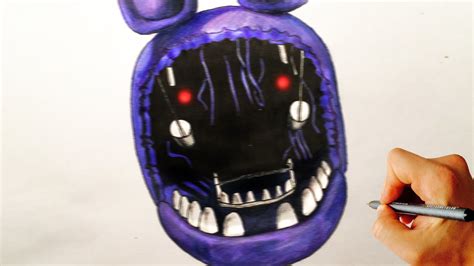 How To Draw Withered Bonnie Jumpscare From Five Nights At Freddy S Fnaf