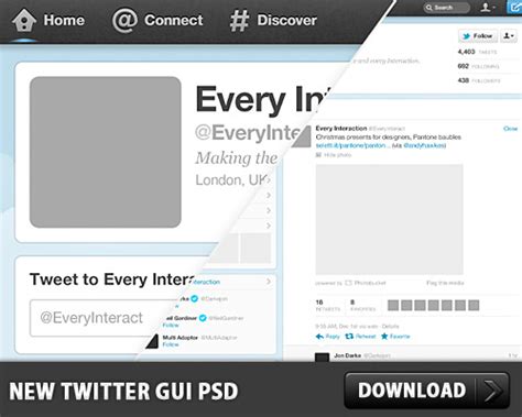 New Twitter Gui Psd L Freepsdcc Free Psd Files And Photoshop