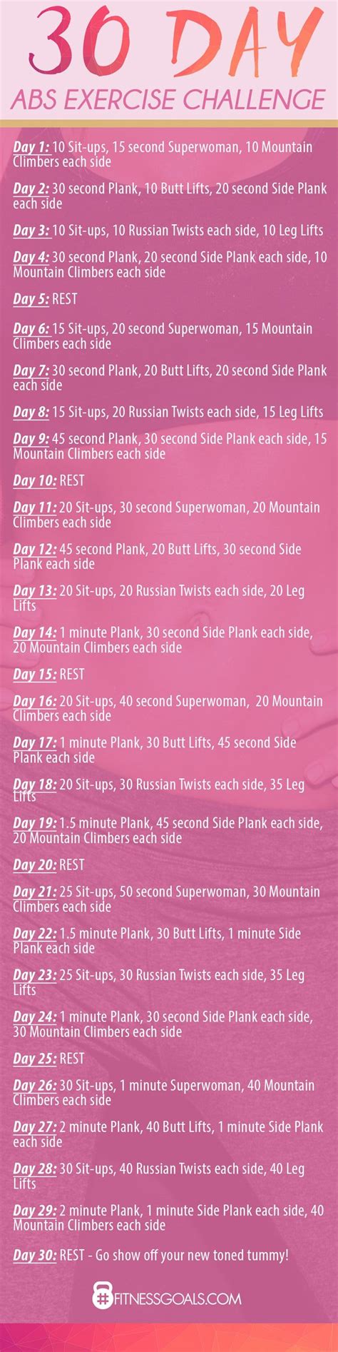 Pin By Lb On Doen Dit Net 30 Day Abs Core Exercises For Women 30