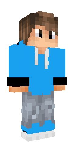 Blue Hoodie Retexture Minecraft Skins Blue Minecraft Skins Boy