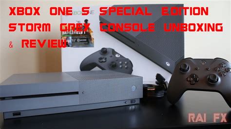 Storm Grey Xbox One S Special Edition Unboxing And Review Youtube