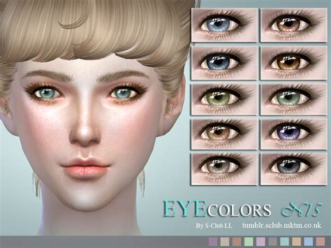 Sims 4 Ccs The Best Eyes By S Club