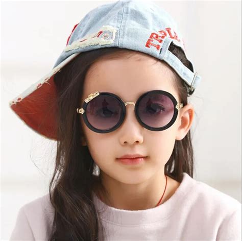 Kddou Round Children Glasses New Fashion Sunglasses Brand Children