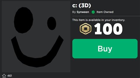 The Rarest Face On Roblox Is On Sale C Face Youtube
