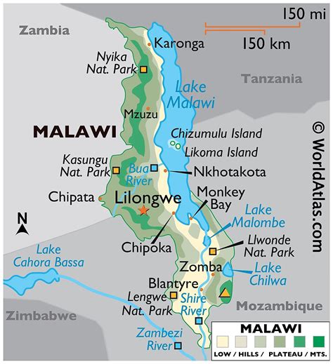 Mapas De Malaui Atlas Del Mundo