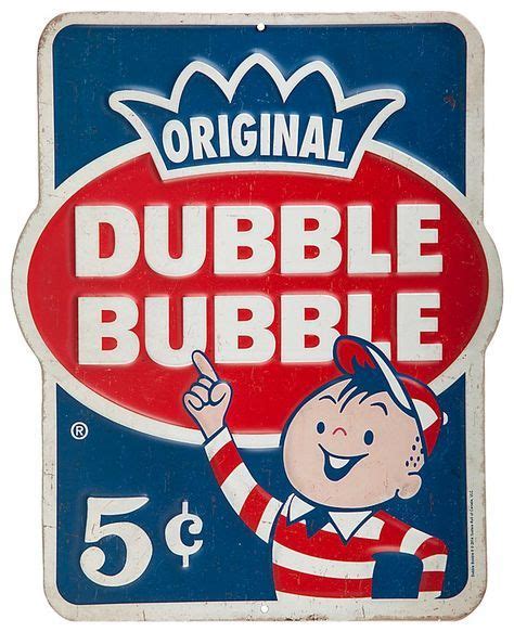 Dubble Bubble Gum Dubble Bubble Retro Sign Vintage Tin Signs