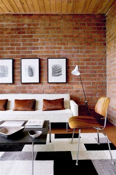 20 Exposed Brick Walls In Modern Living Rooms Simple Interior Home