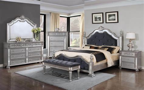 You'll also find bedroom sets that include only a dresser and nightstand, allowing you to purchase your bed separately. Steling Silver Bedroom Set | Bedroom Furniture Sets